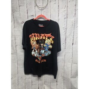 Vintage Bratz T Shirt 2XL Black Y2K Retro MGA Barbie Spence